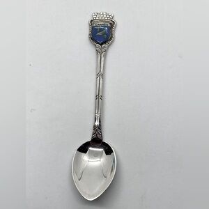 Vtg Antiko 800 Silver Cannes France Mini Souvenir Spoon Sugar Spoon / 4”